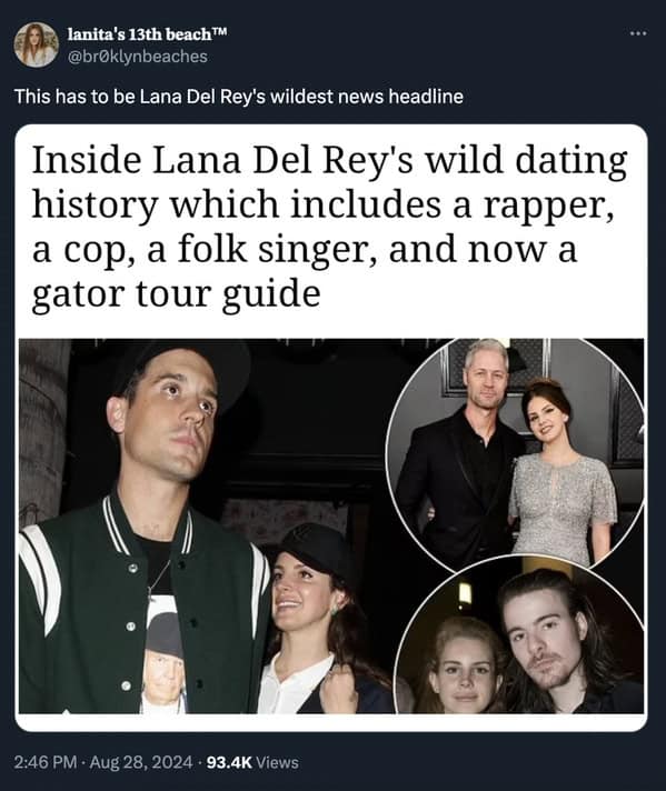 17. The Lana Del Rey wildest news headline