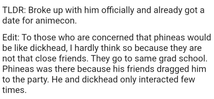 Here Is a Summarization and an Edit from the OP Regarding Her Story