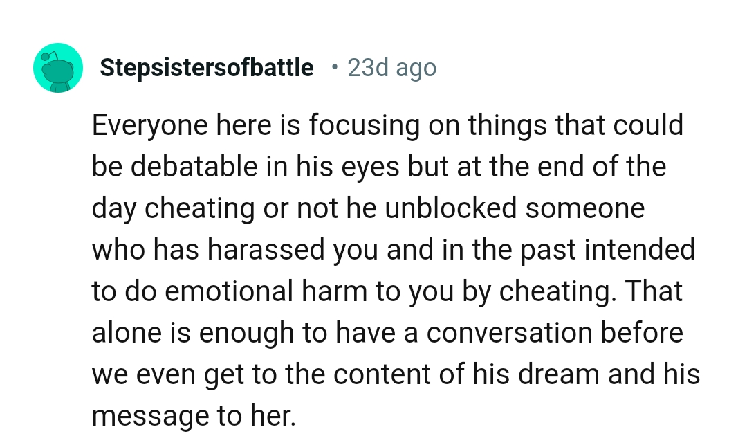 That Alone Is Enough to Have a Conversation