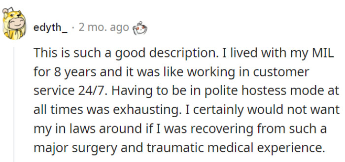 Recovering from major surgery is no time for a 