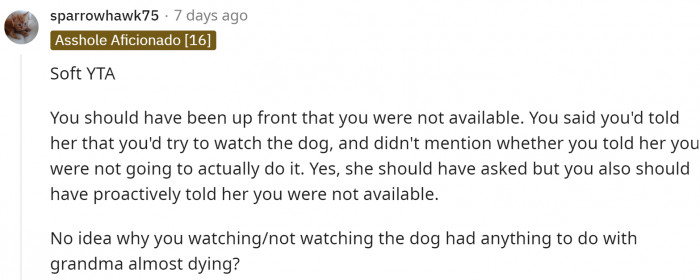 This comment is golden.