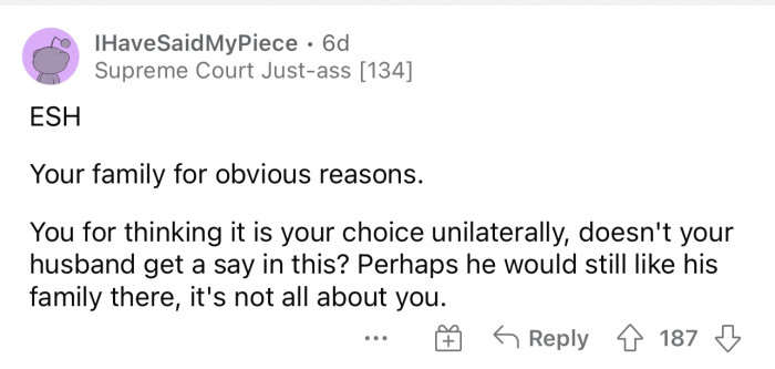 Again, so many concerns about how the husband might feel about this.