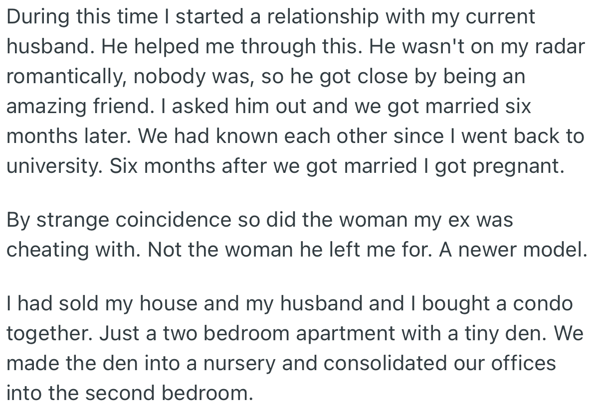 OP got depressed due to her son’s rejection. But thankfully, she found love during this dark period and was able to smile again
