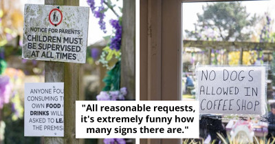 Internet Goes Wild Over These 21 Strict Behavior Signs Issued to Visitors by One Restaurant