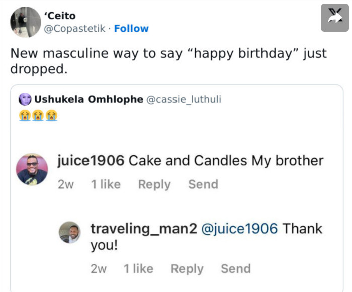 11. Check out this new masculine way to say “Happy Birthday”