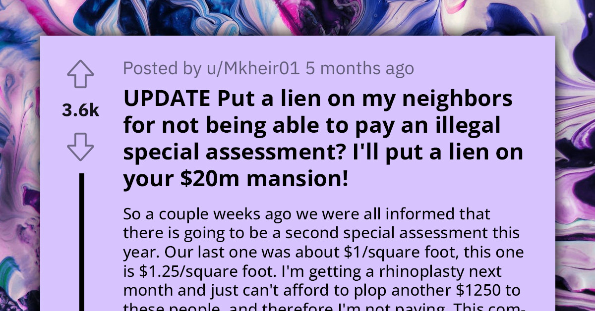 Homeowner Punished for Refusing to Pay Illegal Special Assessment, Puts Lien on HOA President's $20 Million Mansion