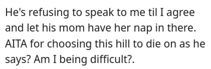 Am I bad for choosing this hill to die on?