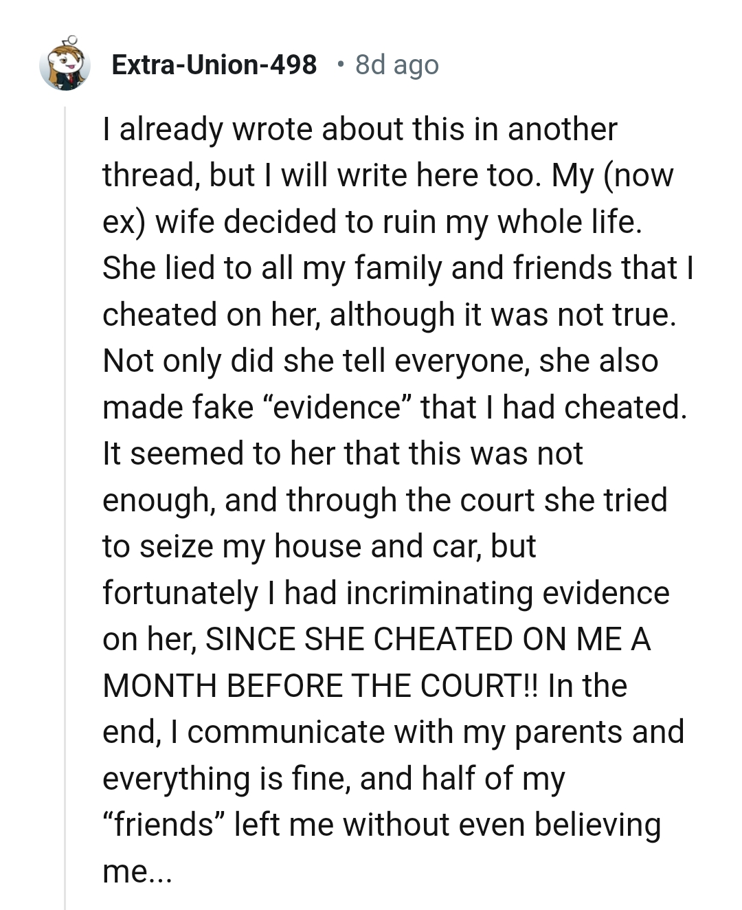 24. Trying to seize the car and house