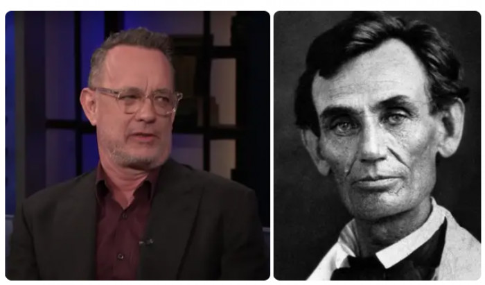 8. Tom Hanks & Abe Lincoln