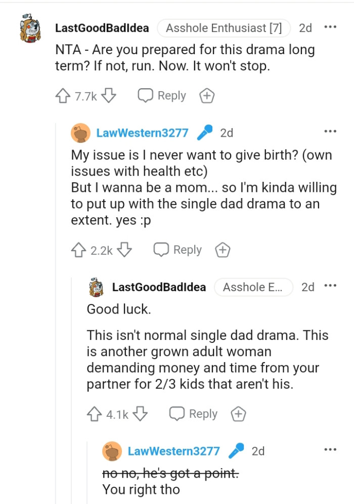 Is the OP prepared for this drama for a long term?