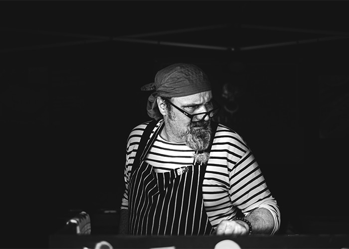 In the South, when a seasoned cook is chubby, over 50 and in flip-flops, it means the food is going to be finger-lickin' good.