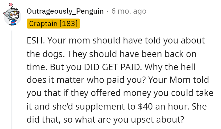 OP did get paid in the end