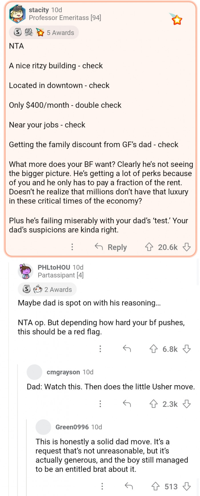 Boyfriend should probably check these perks.