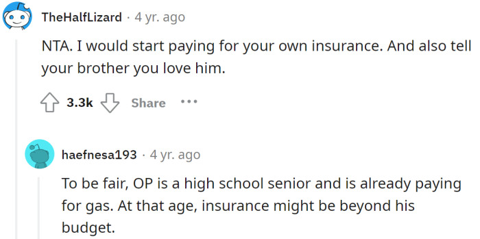 Start paying for your own insurance