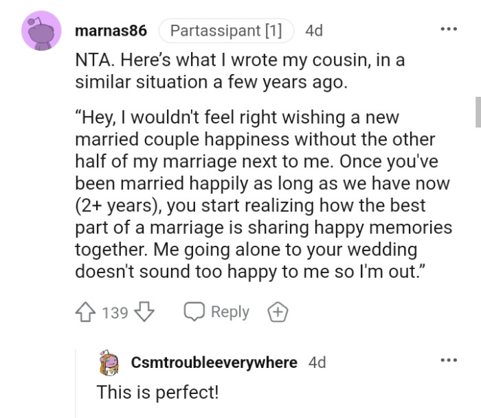 The best part of marriage is sharing happy memories together