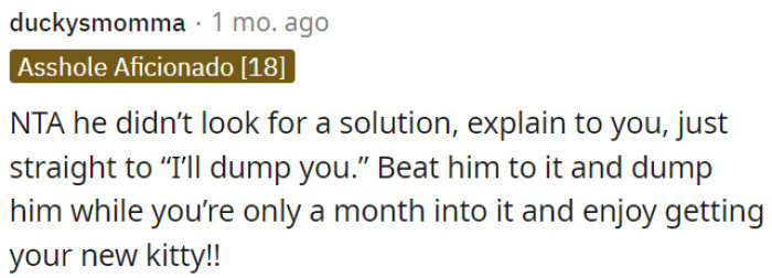 OP needs to take the initiative and end things with him.