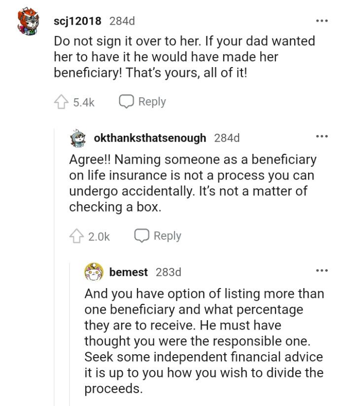 The OP has all the money