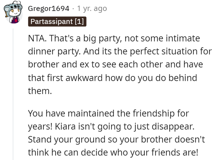 Stand your ground, OP