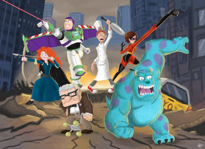 1. Pixar Avengers Crossover