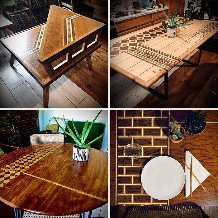 21. They create custom wooden furniture refinishing projects.