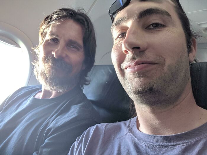"I Met This Cool Guy (Christian Bale) On A 5-Hour Plane Ride"