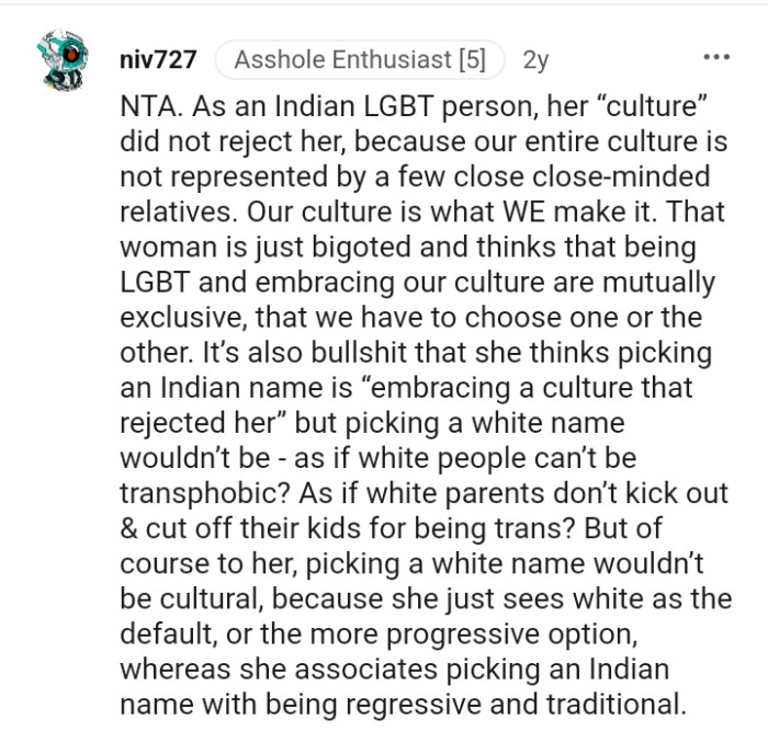 That Woman Is Just Bigoted and Thinks That Being Supportive Is Mutually Exclusive