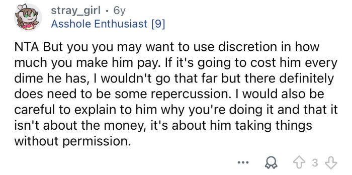 Use some discretion.