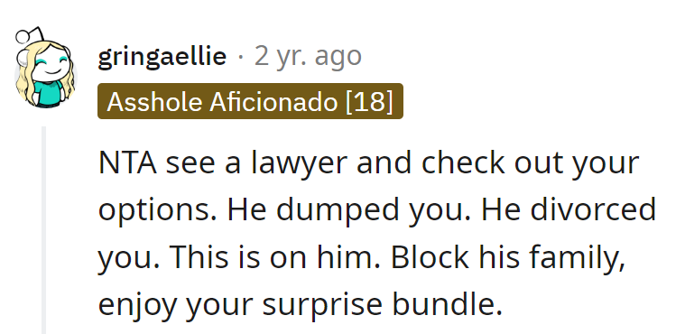 He dumped, divorced—his problem. Block the drama, savor the surprise bundle.