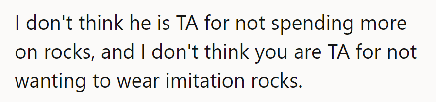 No one's to blame for the rock-and-a-hard-place situation! It's all about the sparkle in intentions.
