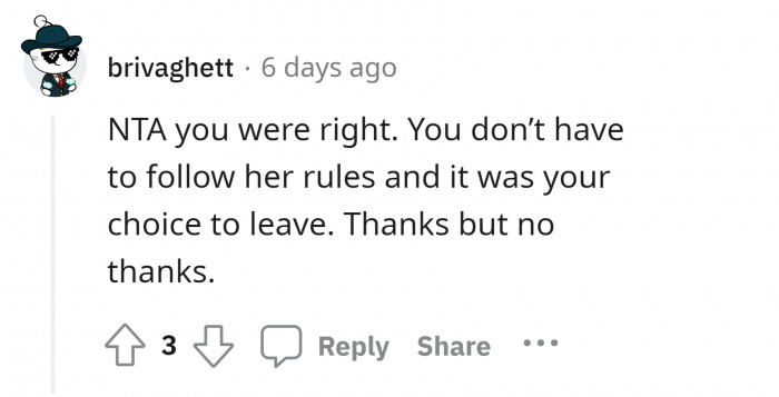 14. It does not mean you can force anyone living under the same roof as you. We all have our freedom of choice.