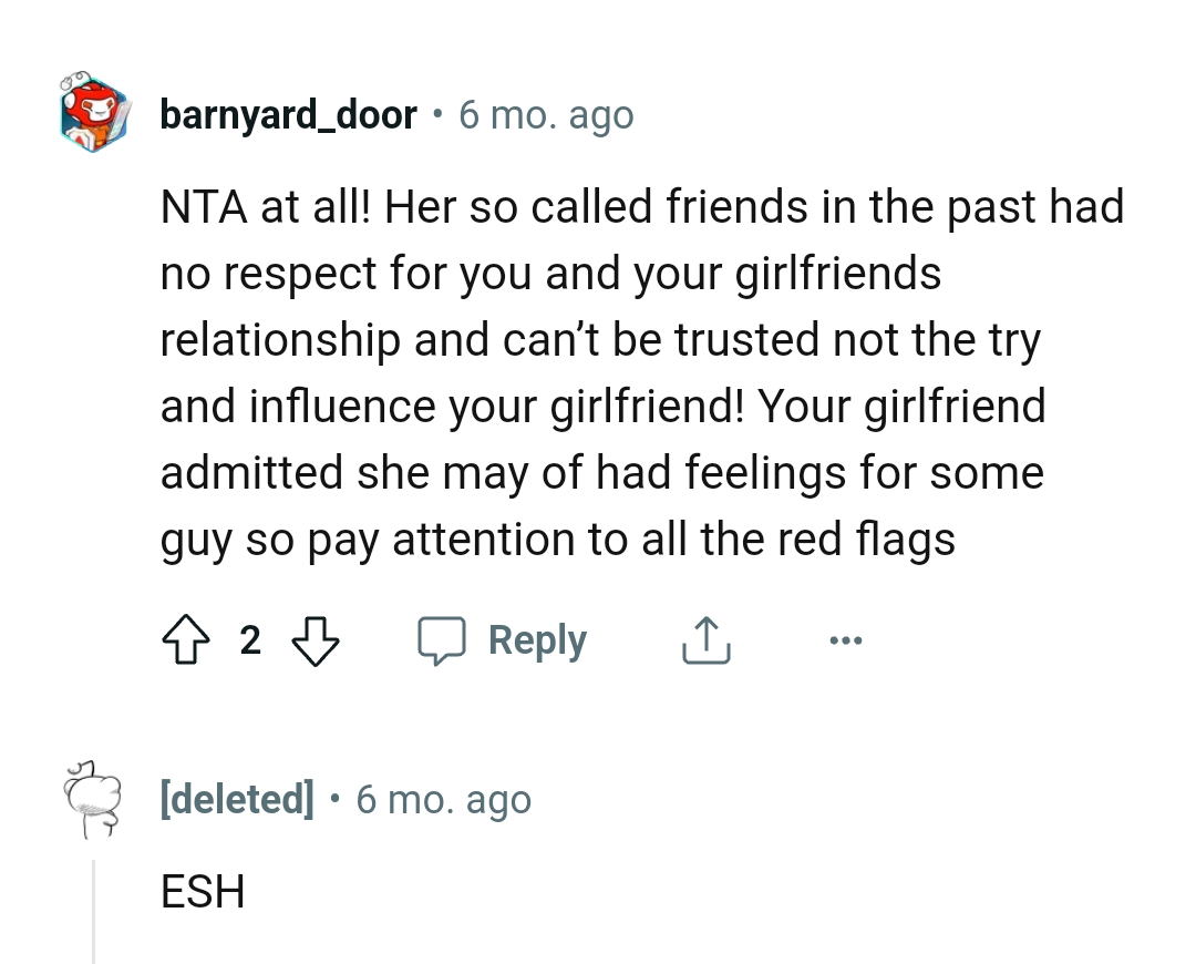 OP's GF Admitted to Having Feelings for the Guy