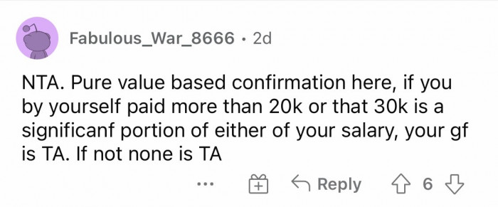 Reflect on the value.