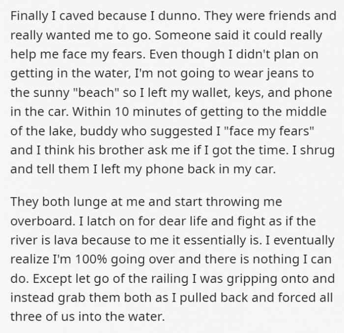 but at least one of them apologized in this situation