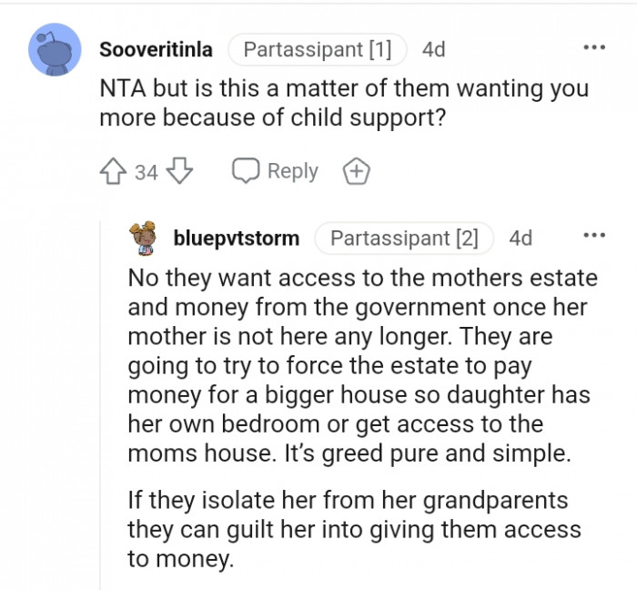 A matter of them wanting you more.