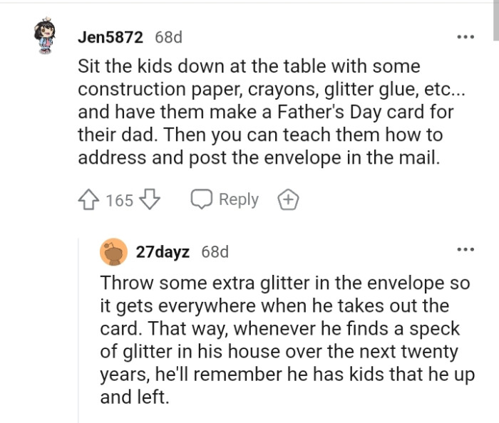 Throwing Some Glitter in the Envelope