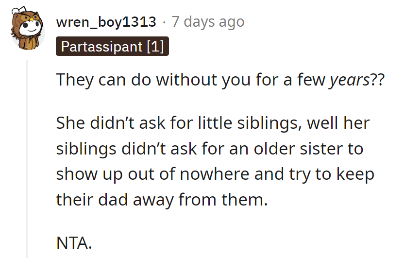 Lost in translation: 'Dad's Time Out' edition. Siblings didn't sign up for a surprise big sister either.