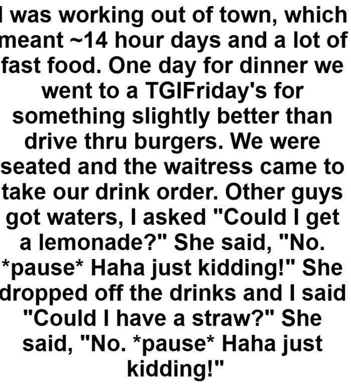 Here is the full story below in the OP's own words