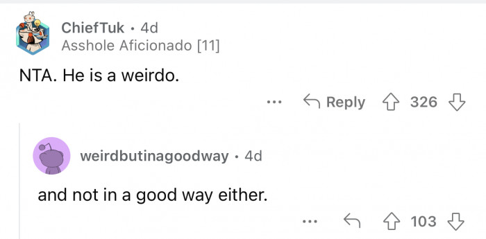 He doesn't even have that going for him.