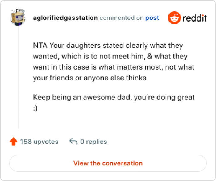 Girls stated clearly what they wanted