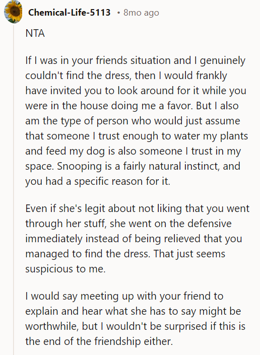 Either she took it on purpose or she didn’t care to look hard enough. Either way, she’s not a friend.