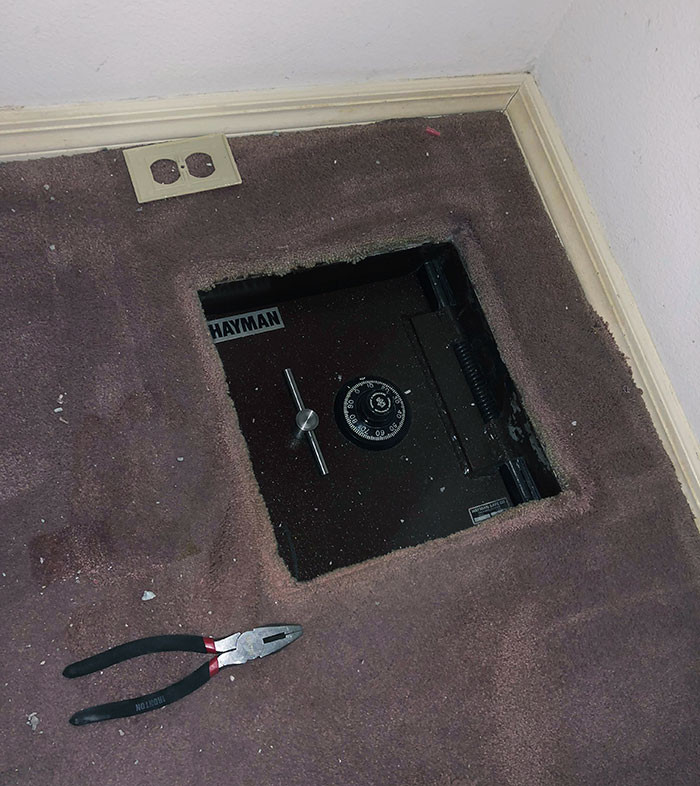 48. This locked safe was under the carpet of an estate home OP recently purchased. Guess what's inside?
