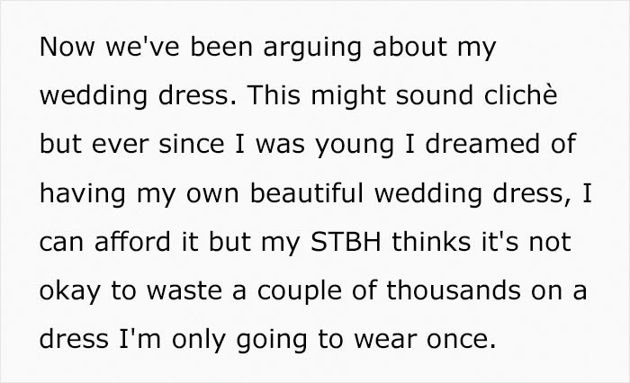 I've Dreamed of My Own Wedding Dress