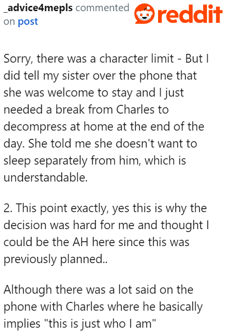 Basically, the BIL says that there's nothing everyone can do about his attitude.