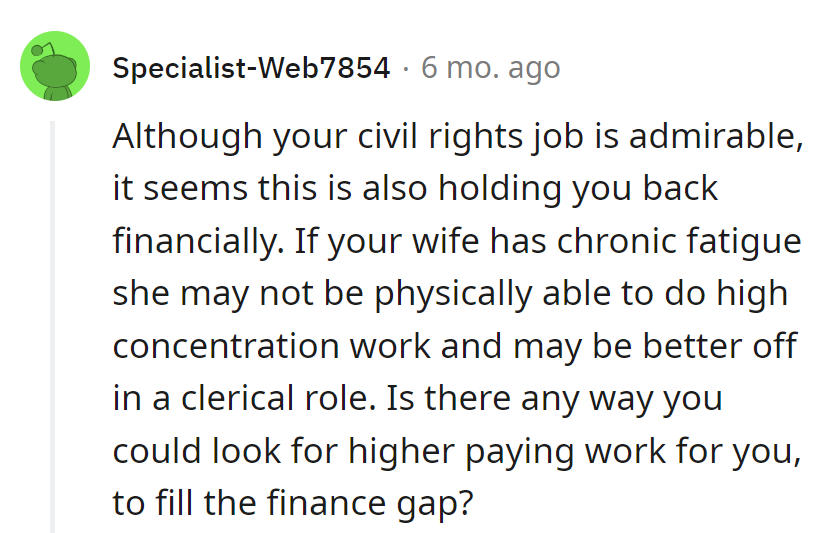 High ideals, low funds—the civil rights conundrum! Sometimes, the paycheck speaks louder than principles.