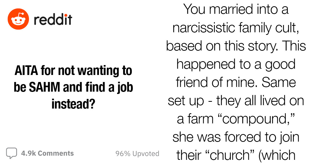 Reddit Tries To Help A Young, Pregnant Woman Realize That Her Husband And His Family Are Using Isolation Tactics On Her