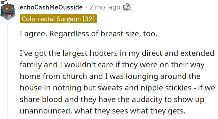 A Redditor explained their point of view: