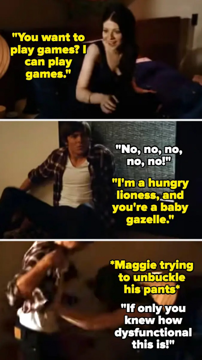 1. When Maggie Tries to Kiss Mike in 17 Again