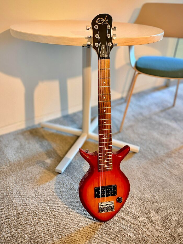 "Went To Goodwill To Look For A Dress, Left With A $30 Fish Guitar 🐟"