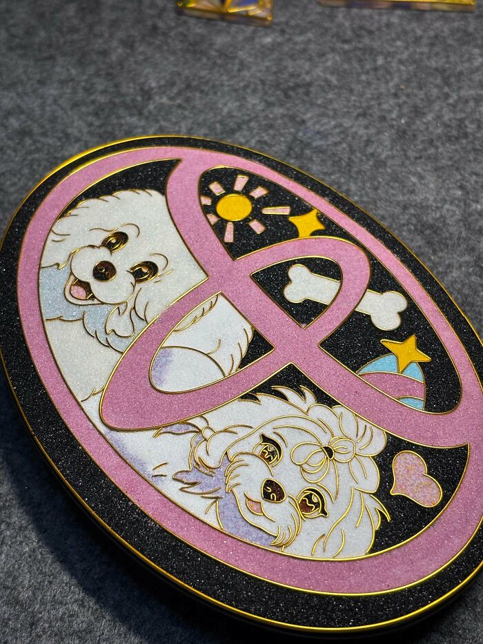 "Spent Weeks Making This Custom Dog Car Emblem"