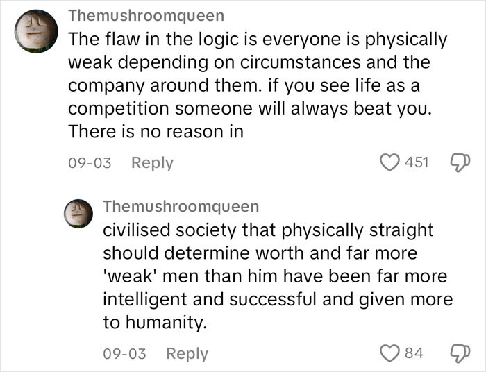 There is a flaw in his logic